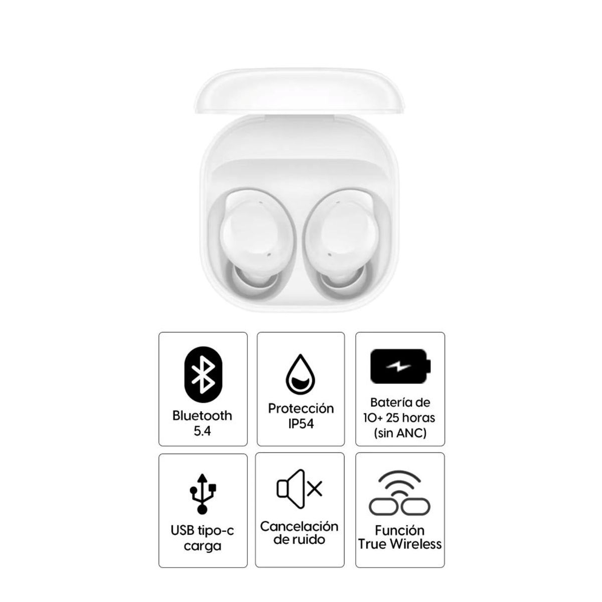 SAMSUNG - Audífonos Bluetooth Samsung SM-R410NZWALTA Blanco