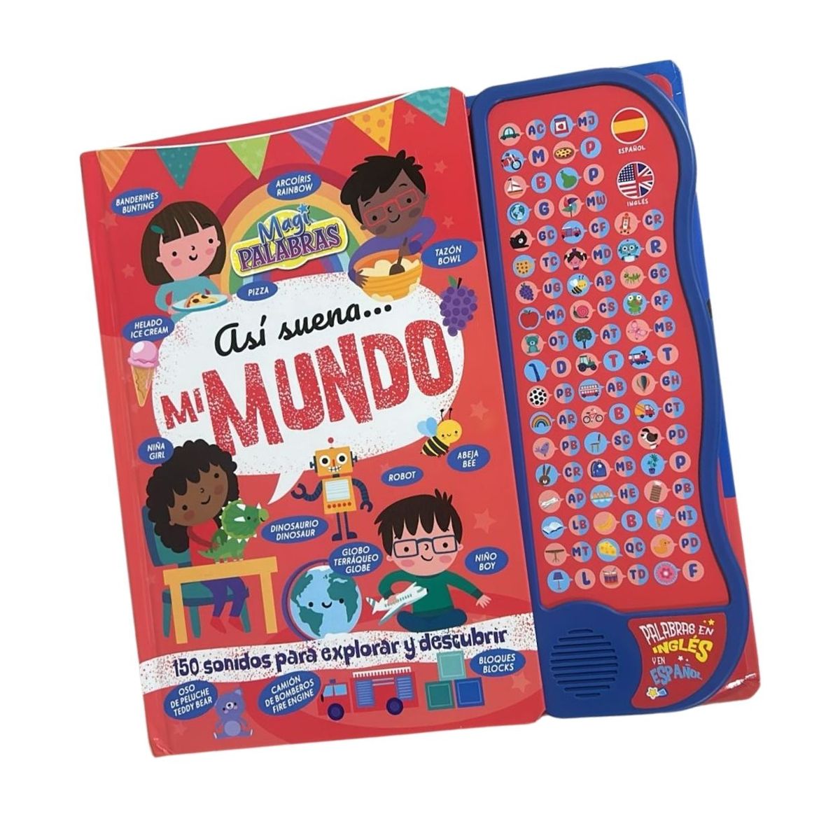 GENERICO - Libro Infantil Bilingüe Audible Así Suena el Mundo