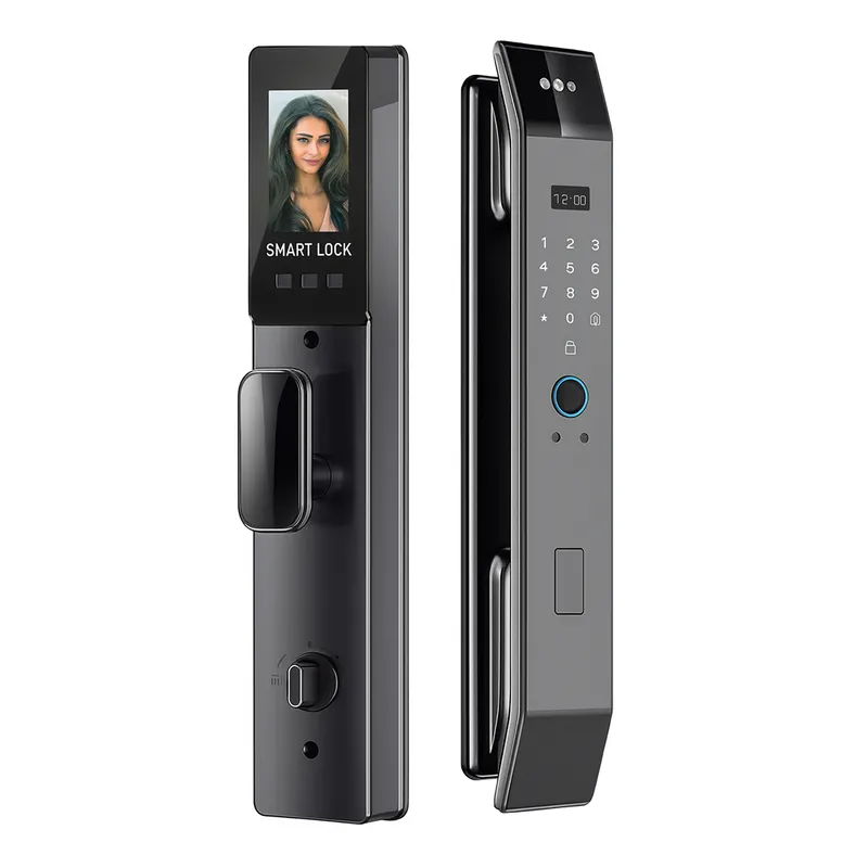 TRENDY TECH E I R L - Cerradura Inteligente Exterior Smart 6 en 1 con Huella, Reconocimiento Facial, código, App y más