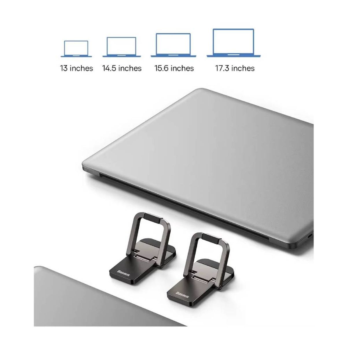 BASEUS - Soporte Adhesivo Aluminio Baseus Para Laptop Notebook