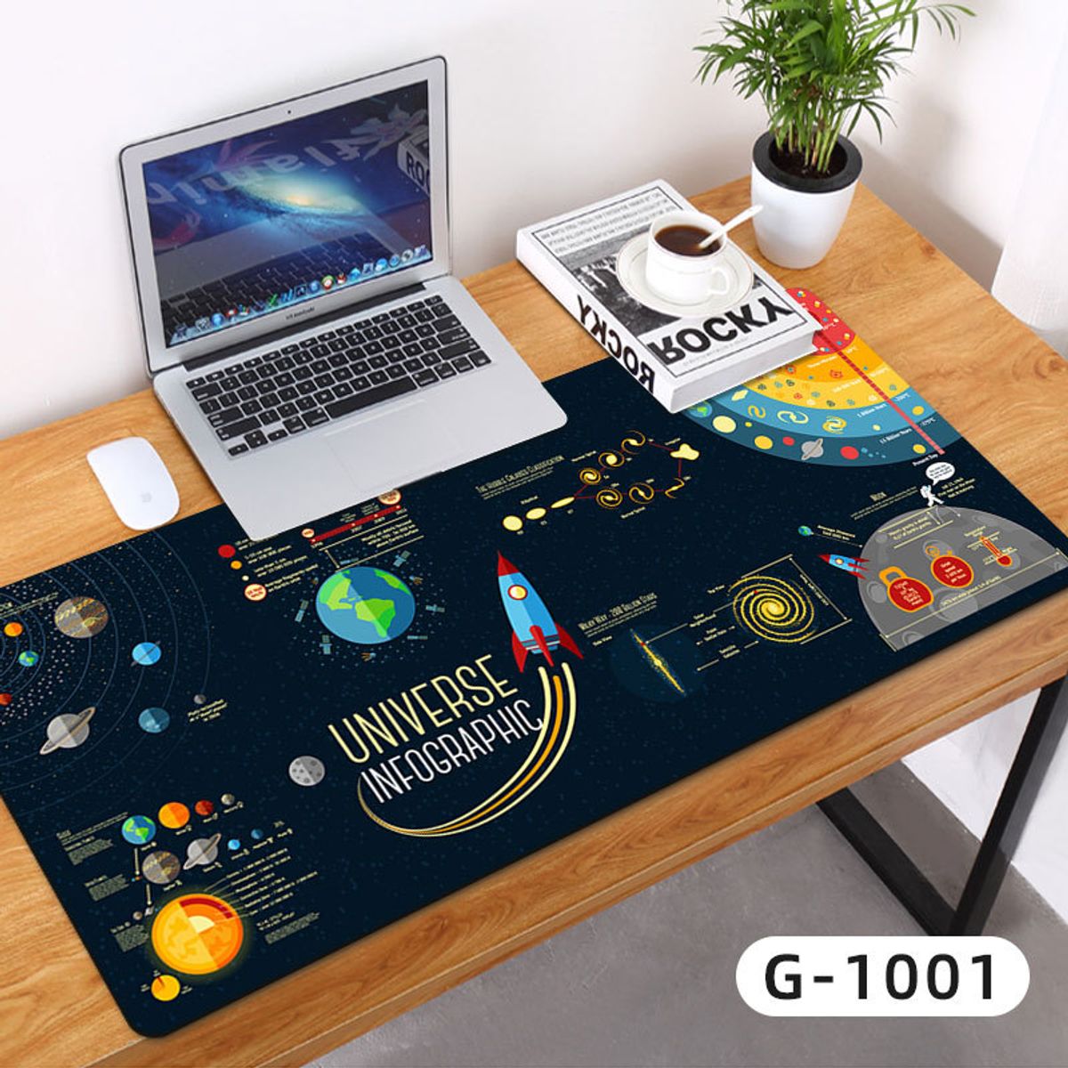 BAALATHKKO5 - Mouse Pad Personalizada Cielo Estrellado Cósmico