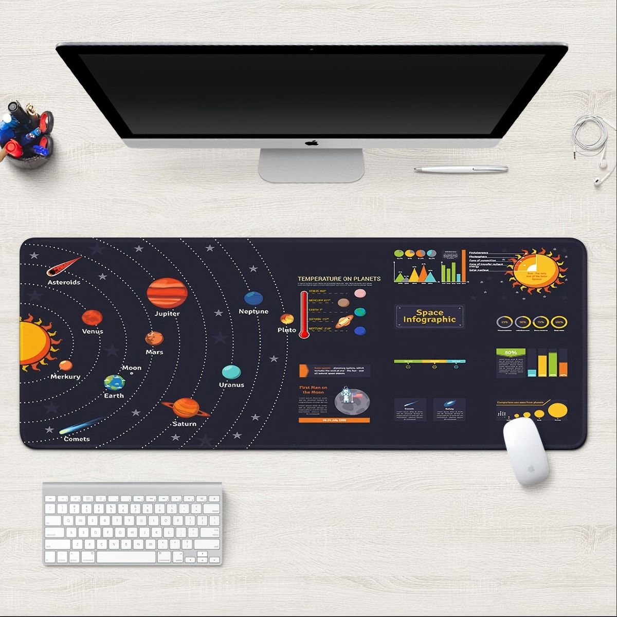 BAALATHKKO5 - Mouse Pad Personalizada Cielo Estrellado Cósmico