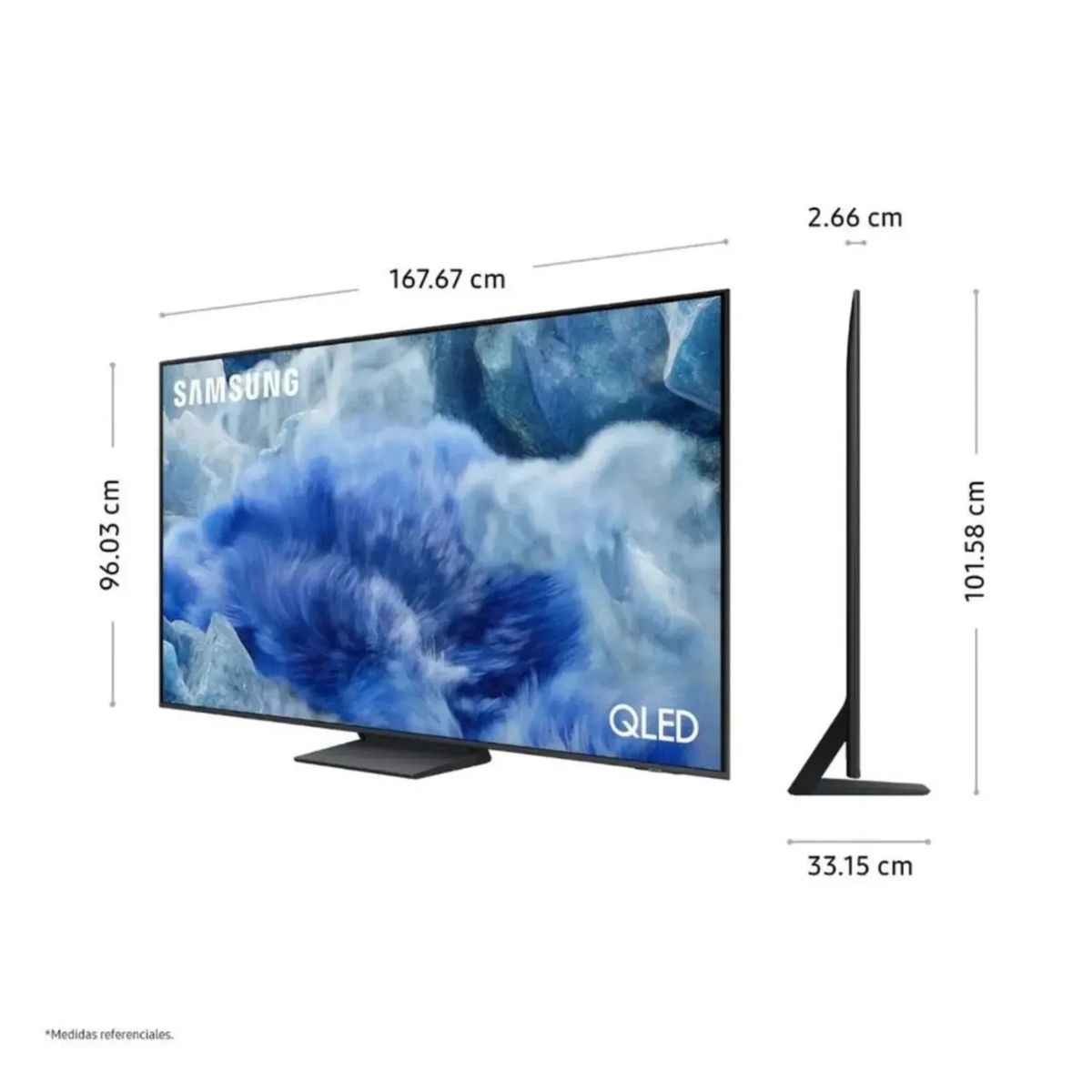 SAMSUNG - Televisor Smart TV Samsung 75 QLED Q8F Vision AI 2025