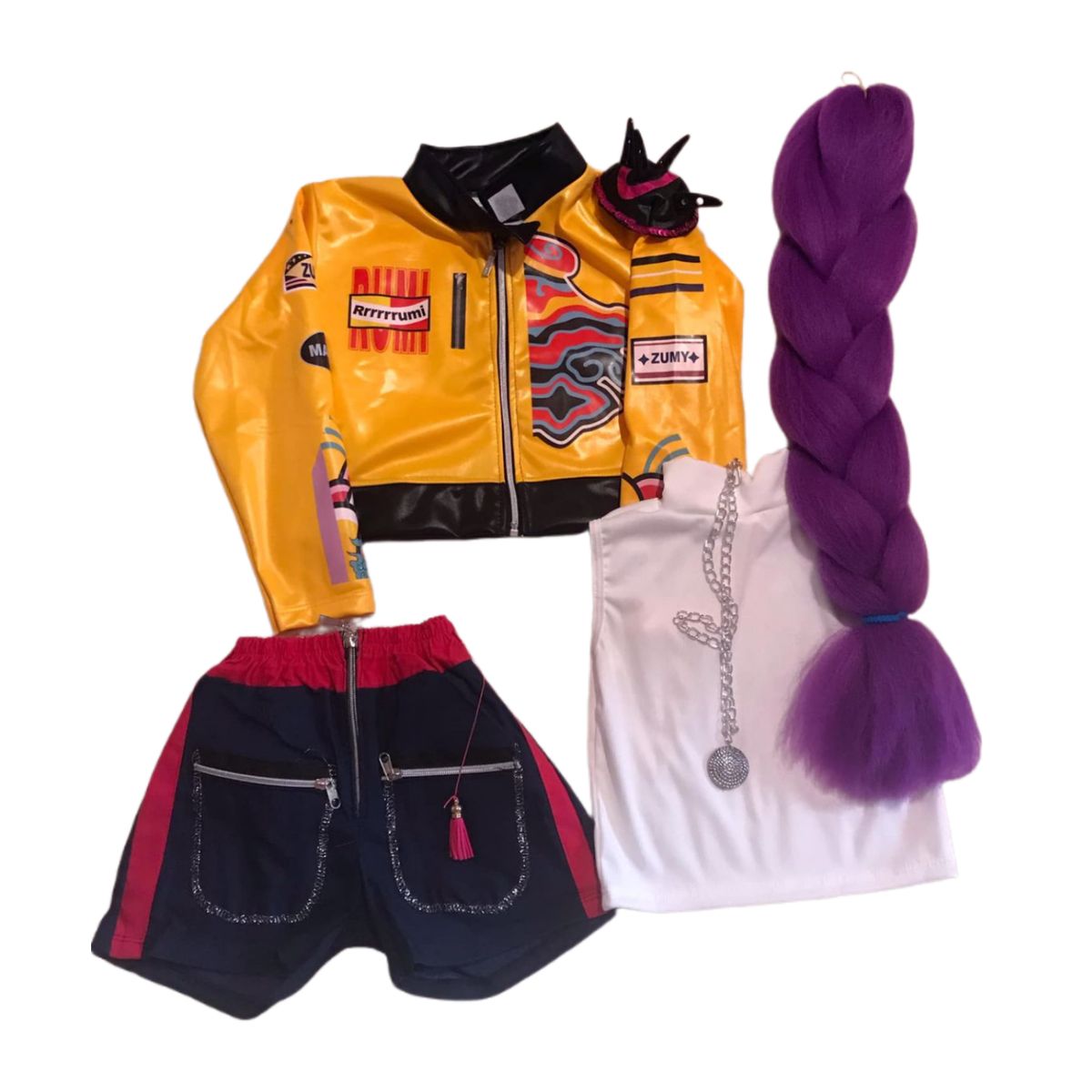 GENERICO - DISFRAZ DE RUMI K-POP GUERRERAS PARA NIÑAS