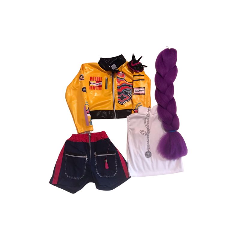 GENERICO - DISFRAZ DE RUMI K-POP GUERRERAS PARA NIÑAS