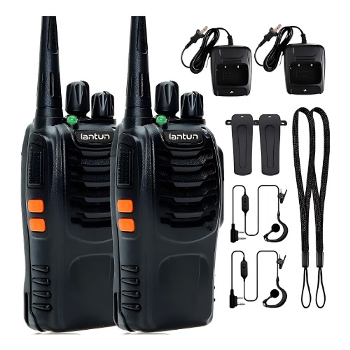 OEM - Walkie talkie portátil 5 km bidireccional 16 canales con linterna