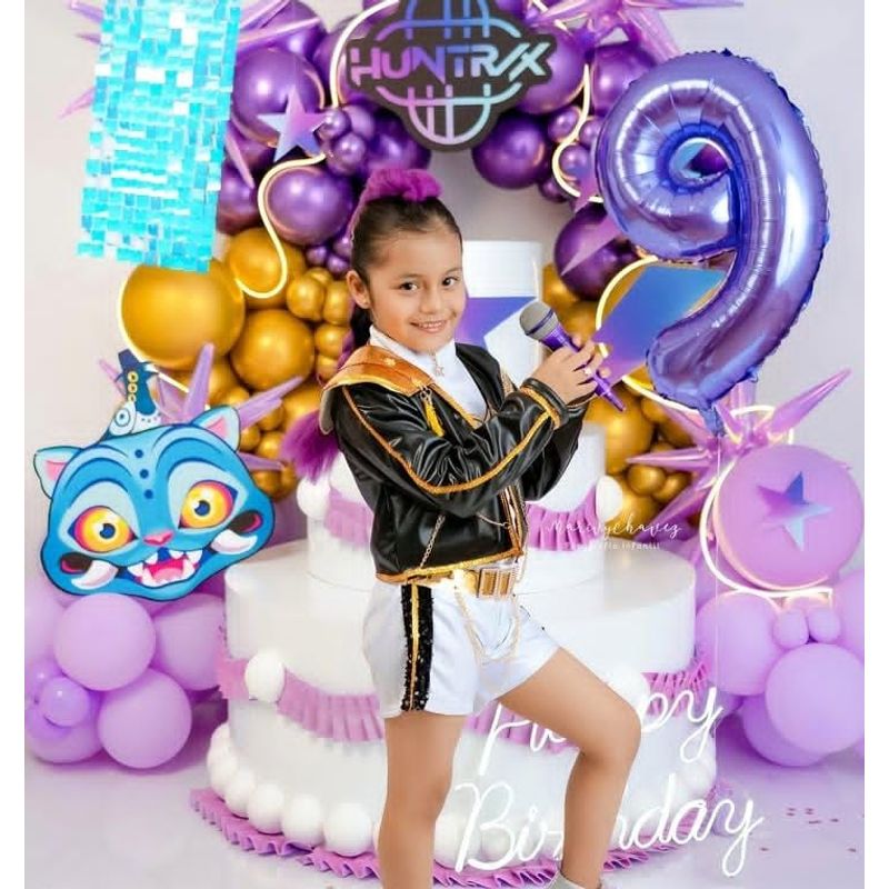 GENERICO - DISFRAZ Y TRENZA DE RUMI K-POP GUERRERAS DEMON HUNTER