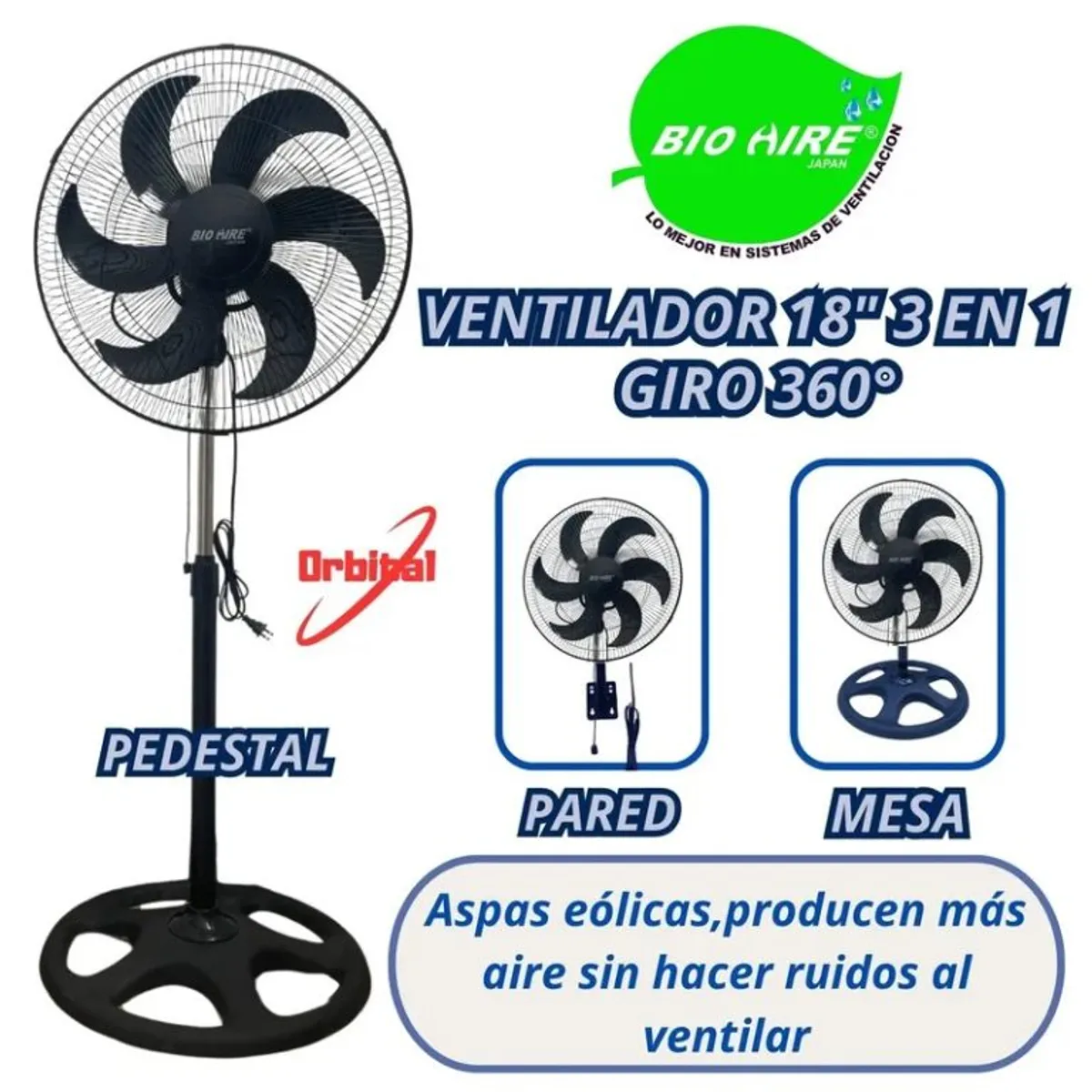 ORBITAL - VENTILADOR MARCA BIO HIRE ORBITAL