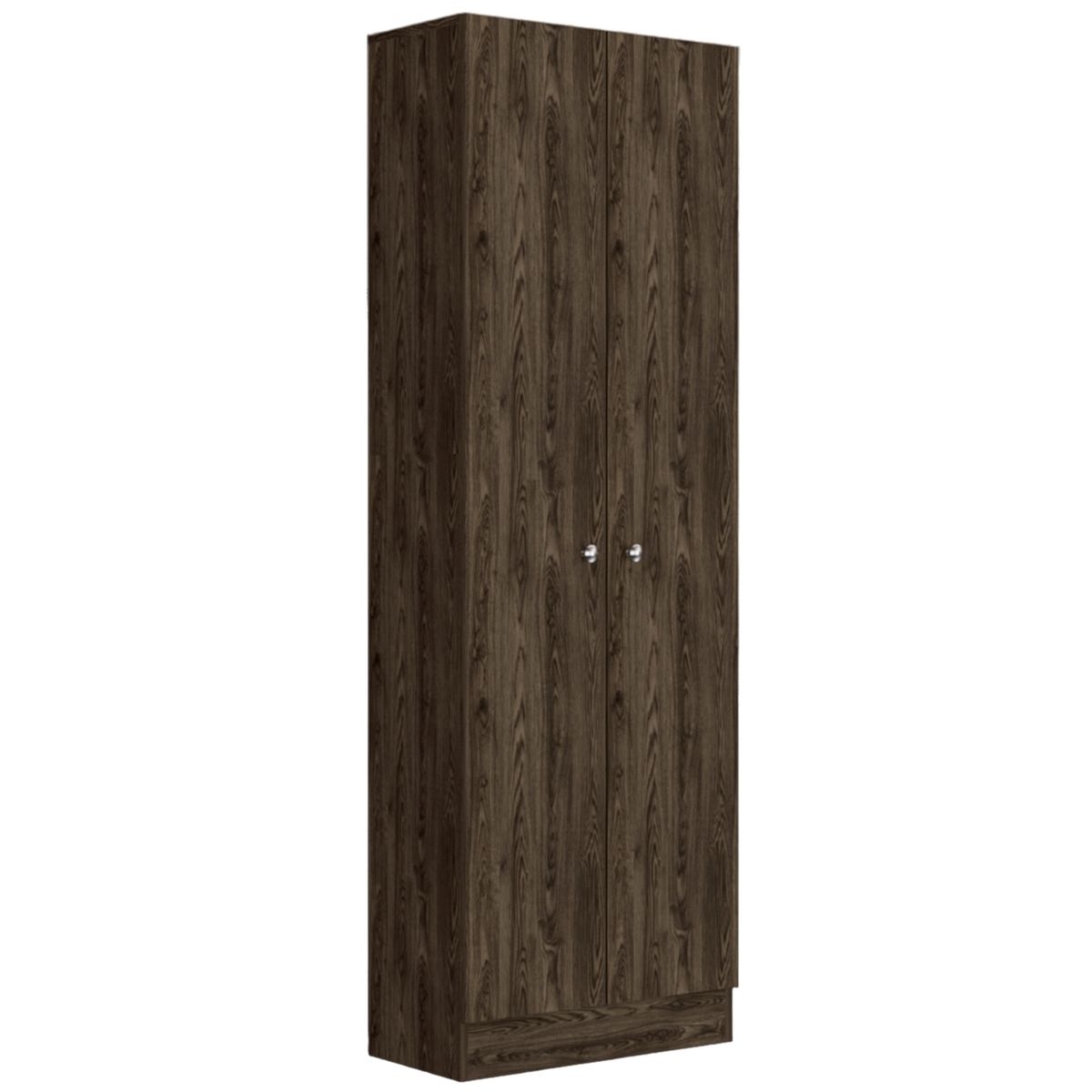 FMFURNITURE - Ropero 2 Puertas Fm-010U 180x60x30 Cm - Café Oscuro