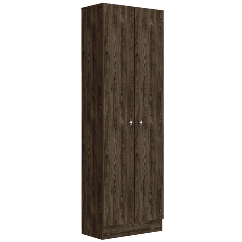 FMFURNITURE - Ropero 2 Puertas Fm-010U 180x60x30 Cm - Café Oscuro