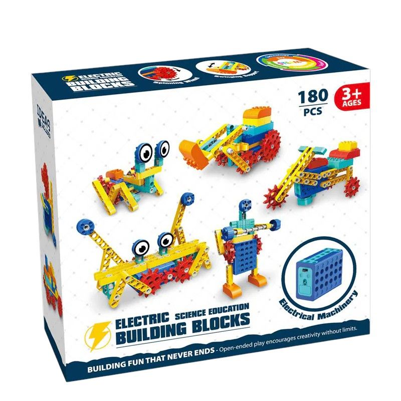 GENERICO - Juego de Bloques de Construcción Eléctricos 180 piezas