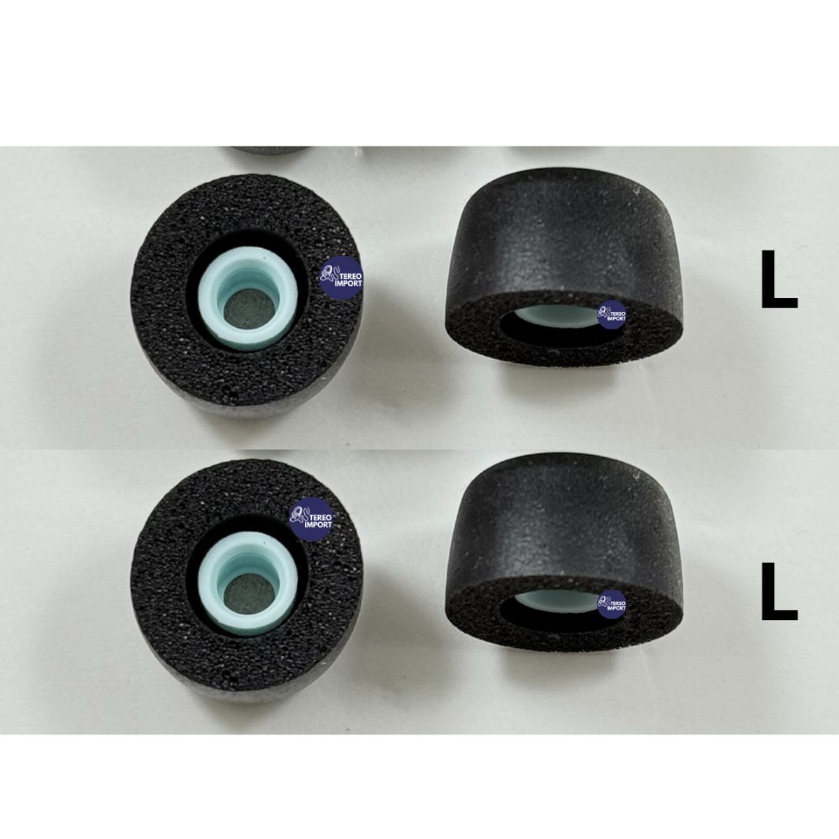 GENERICO - Almohadillas para audifono Sony Wf-1000x m5  Negro espuma 2  pares L