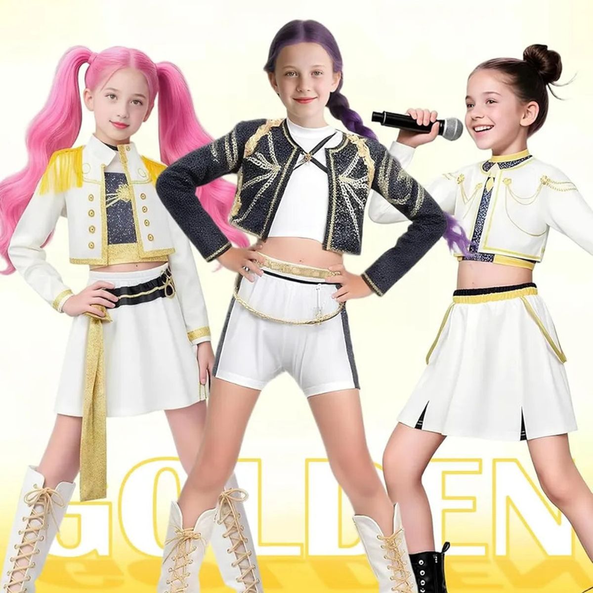 TIOZONEY - Traje De Cosplay De Rumi Zoey Mira Para Cosplay De Cazador 120cm