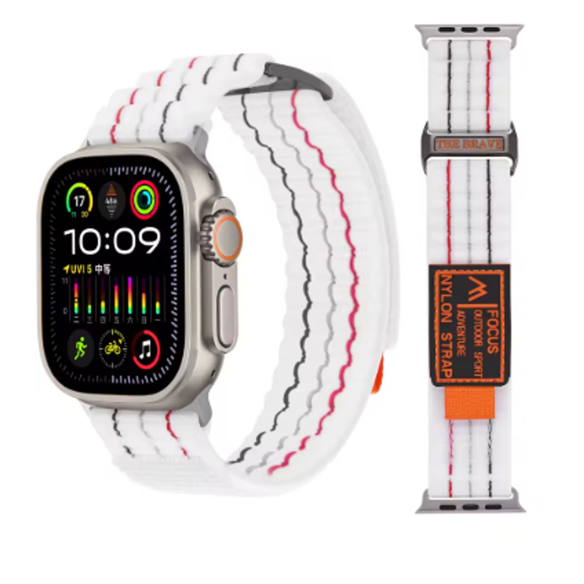 GENERICO - Correa Focus para Apple Watch 45mm - Blanco