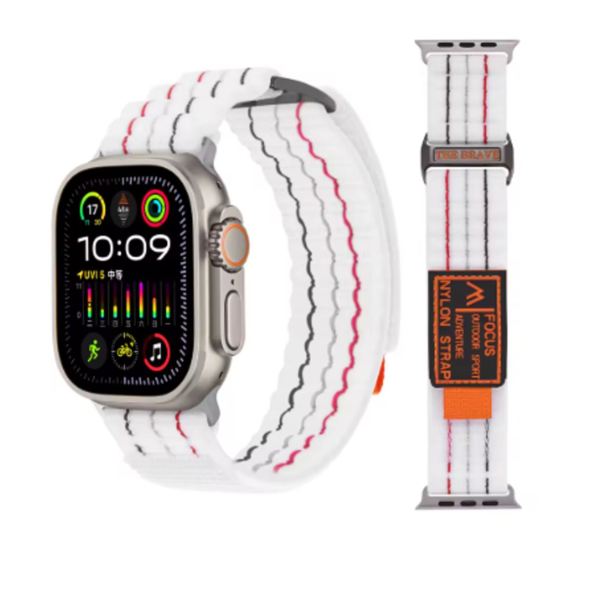 GENERICO - Correa Focus para Apple Watch 45mm - Blanco