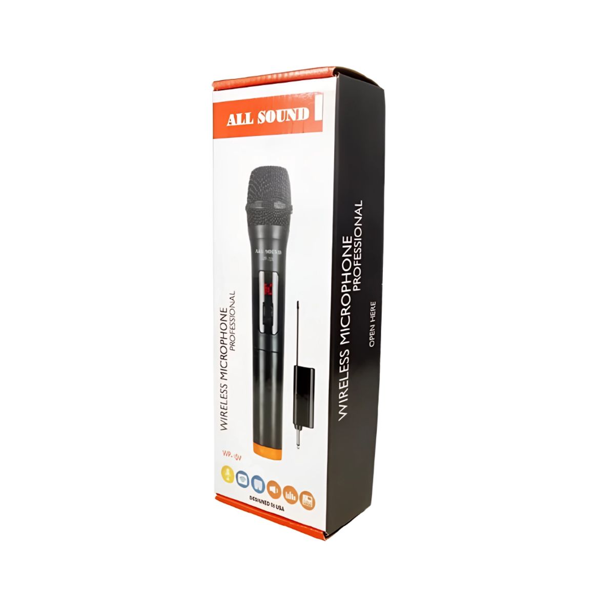 GENERICO - Micrófono de Mano Inalámbrico SemiProfesional - Marca All Sound WP10V