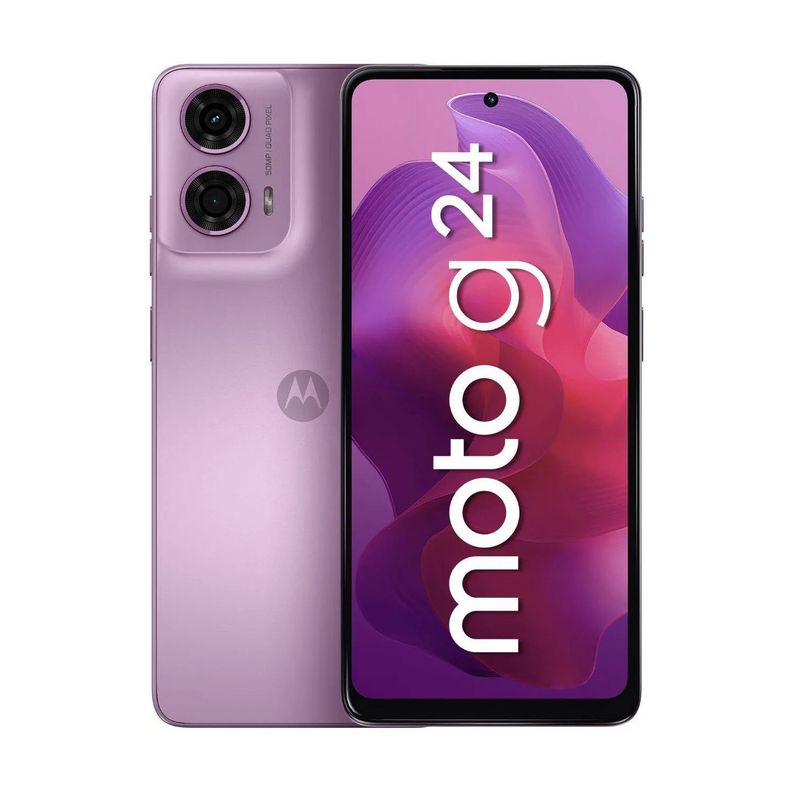 MOTOROLA - Celular Motorola G24 256GB 4GB ram 50MP  8MP 6.6 Lavanda