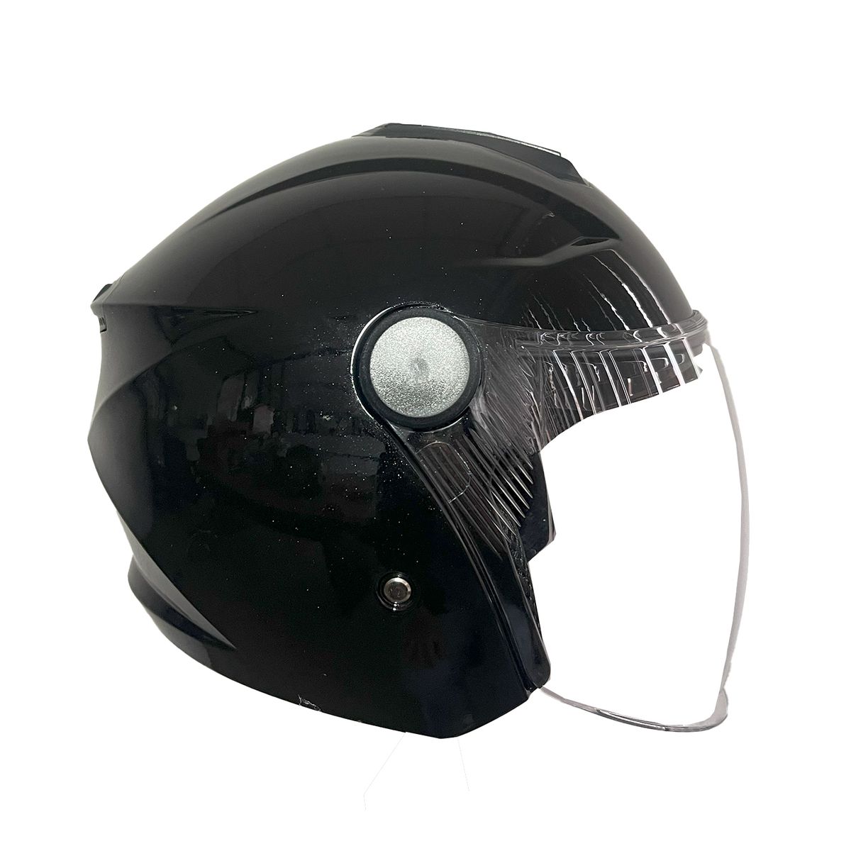 GREENLINE - CASCO PARA MOTO DOBLE VISOR, tipo Abierto, Greenline 502 NEGRO