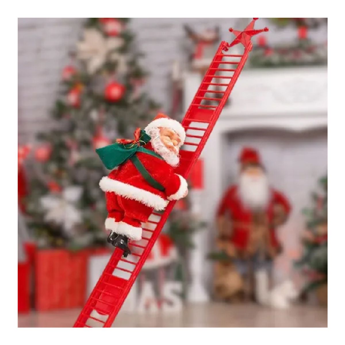 GENERICO - Papá Noel con Escalera Automática