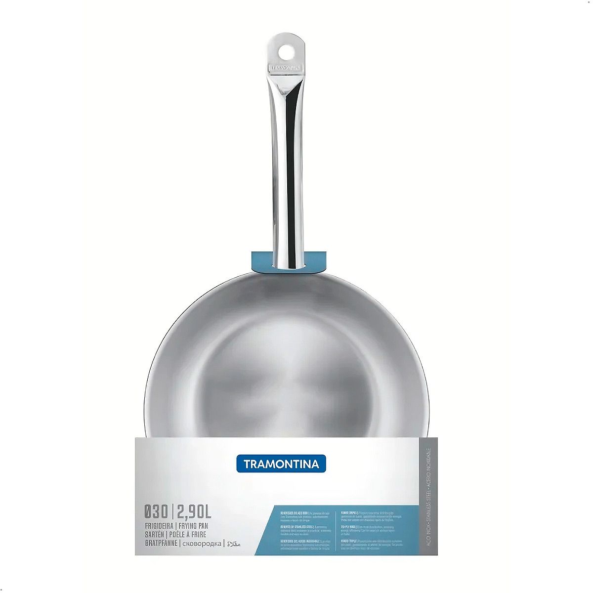 TRAMONTINA - Sarten Tramontina De Acero Inoxidable 20cm Profesional 1 L