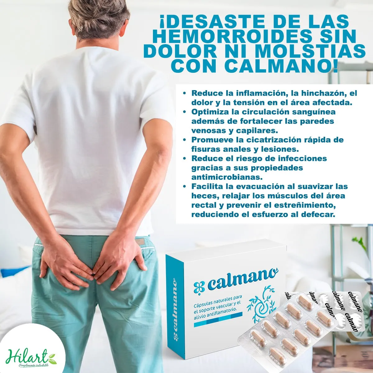 CALMANO - CALMANO - capsulas para VARICES y HEMORROIDES