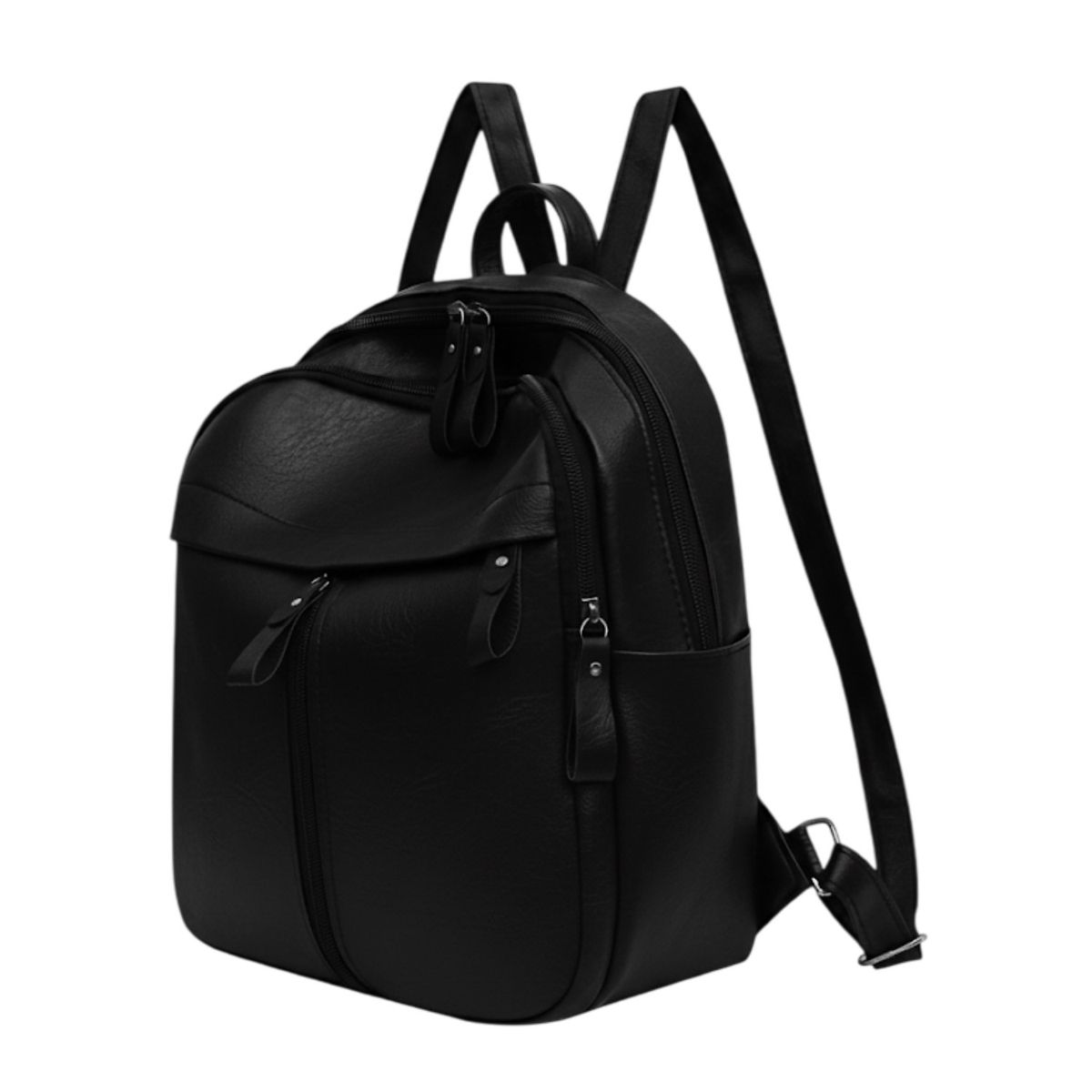 GENERICO - Mochila Antirrobo Cuero Sintético Pu Estilo Coreana Negro