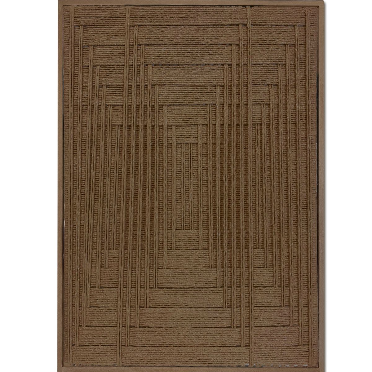 TEJICORP - Cuadro Charlott lienzo trenzado en color toffee