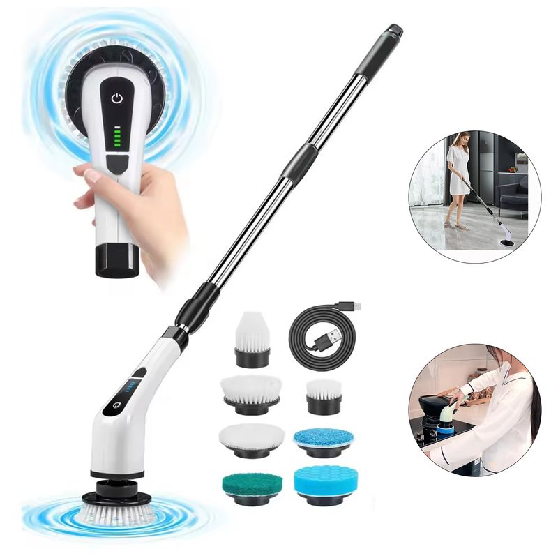 GENERICO - Cepillo Eléctrico 7 en 1 – Limpieza sin Esfuerzo