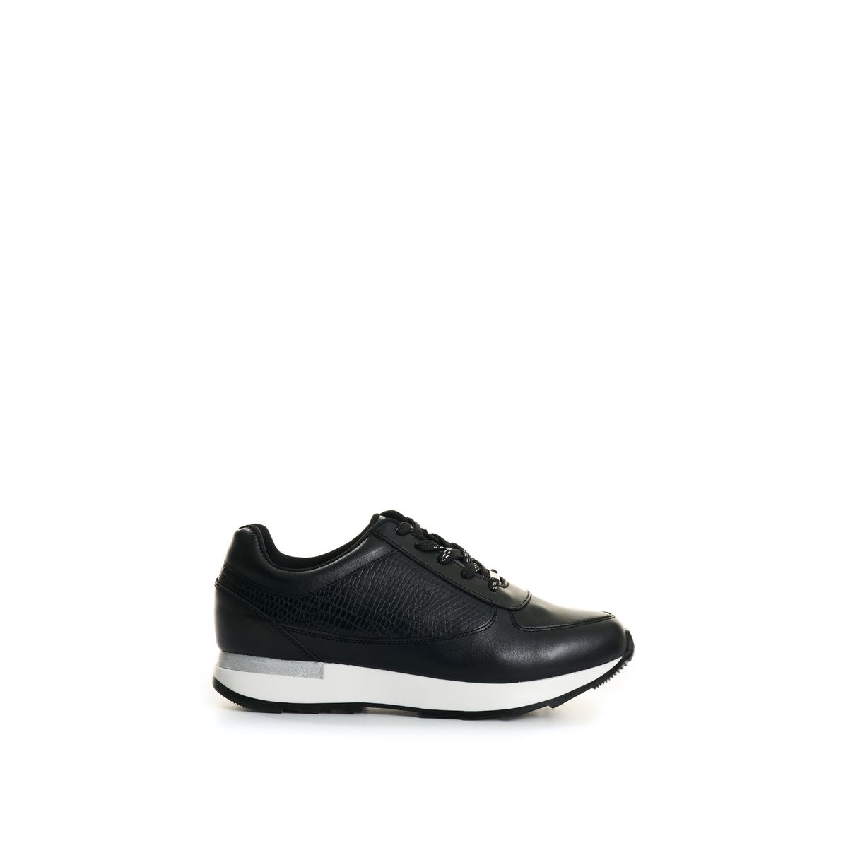 Velez - Vélez Zapatillas Cuero Tropical 2 Grabado Mujer Negro