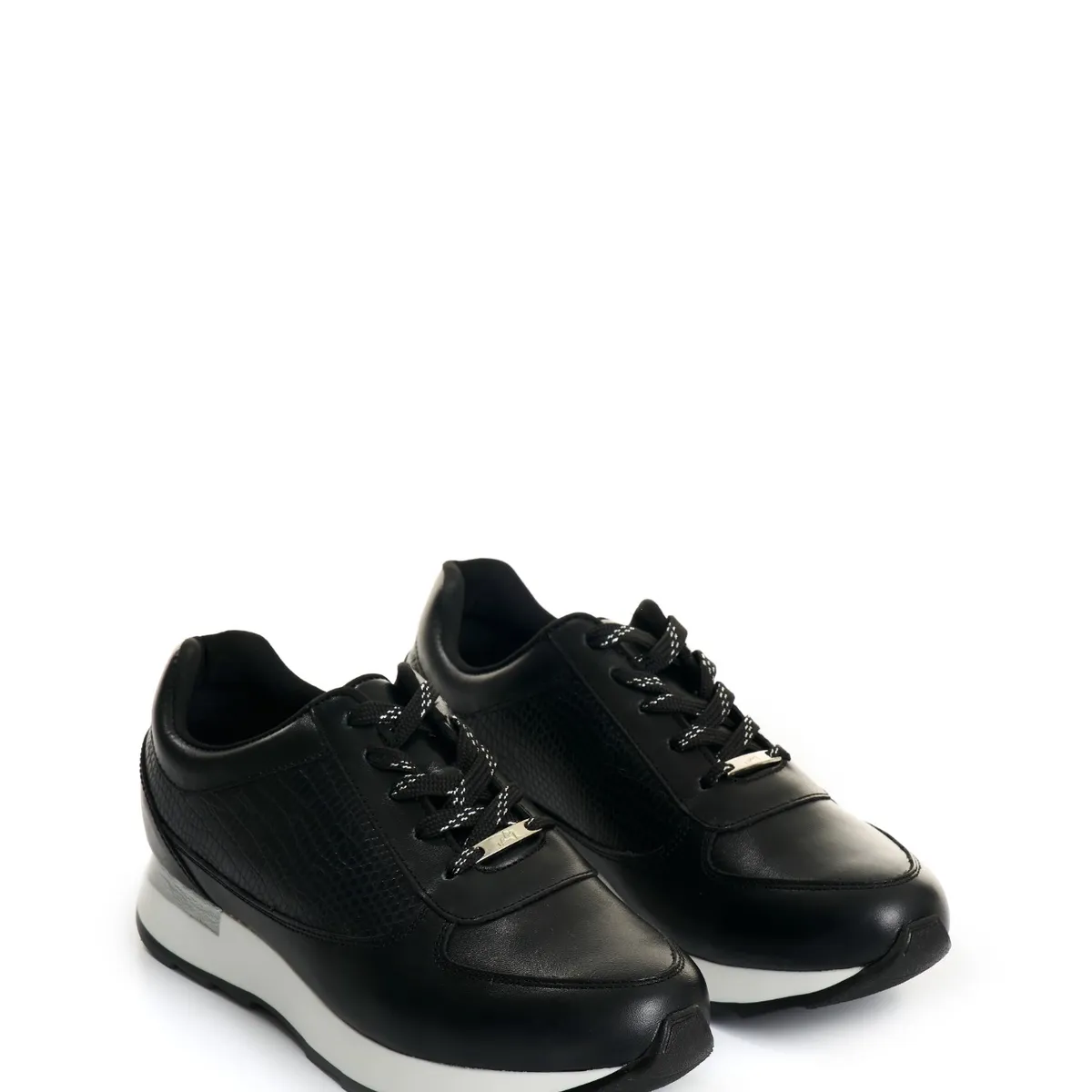 Velez - Vélez Zapatillas Cuero Tropical 2 Grabado Mujer Negro