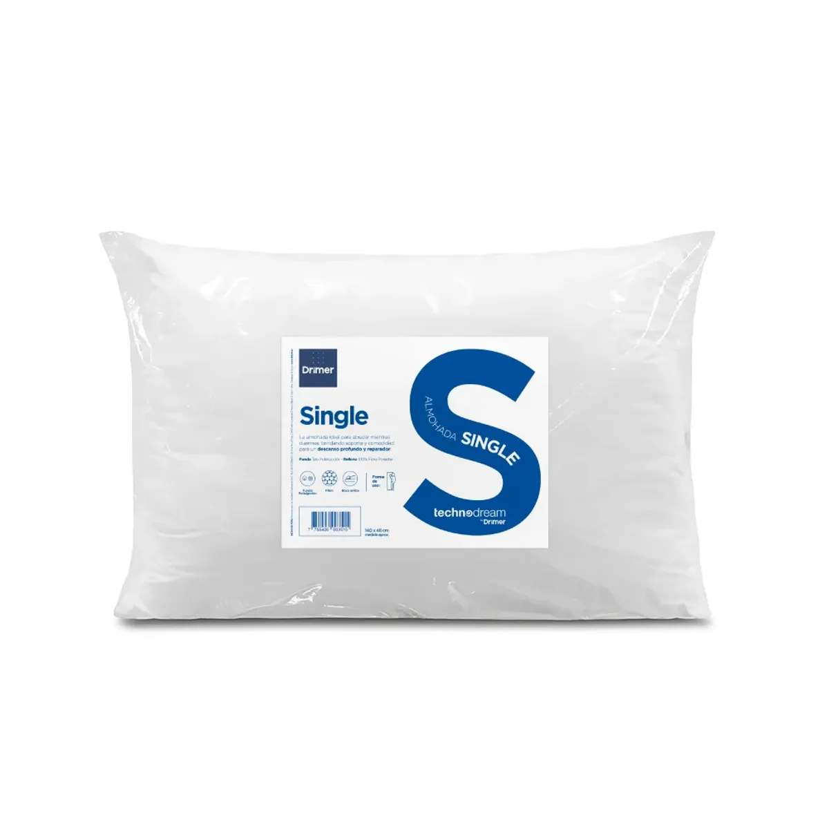 TECHNODREAM BY DRIMER - Almohada Single 140x48 cm. Technodream