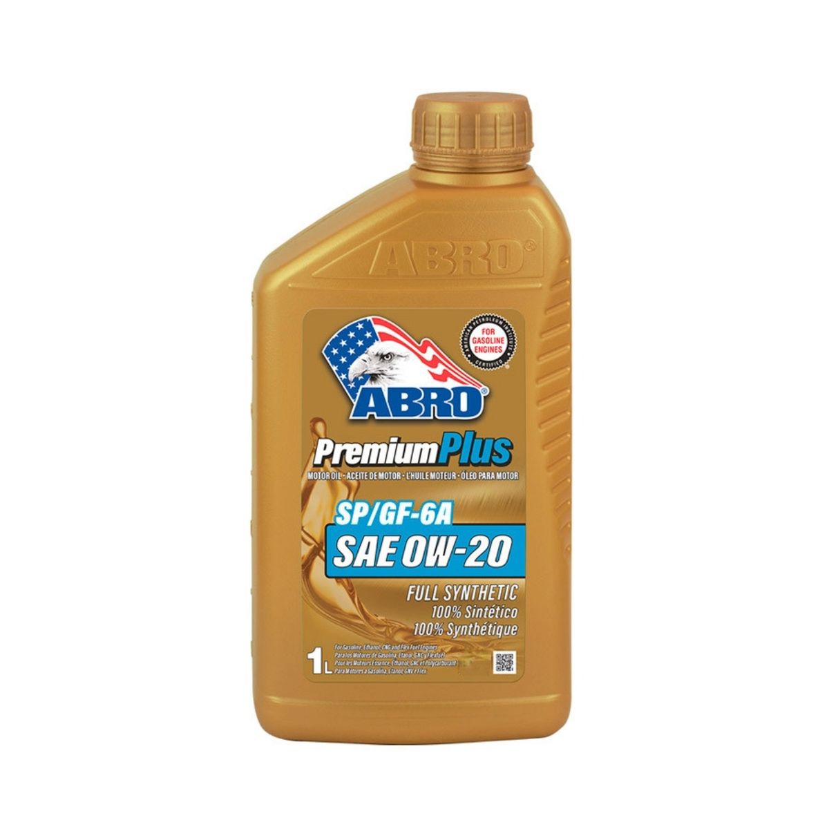 ABRO - Aceite Lubricante para Motor Full Sintético 0W20 SPGF-6A 1L