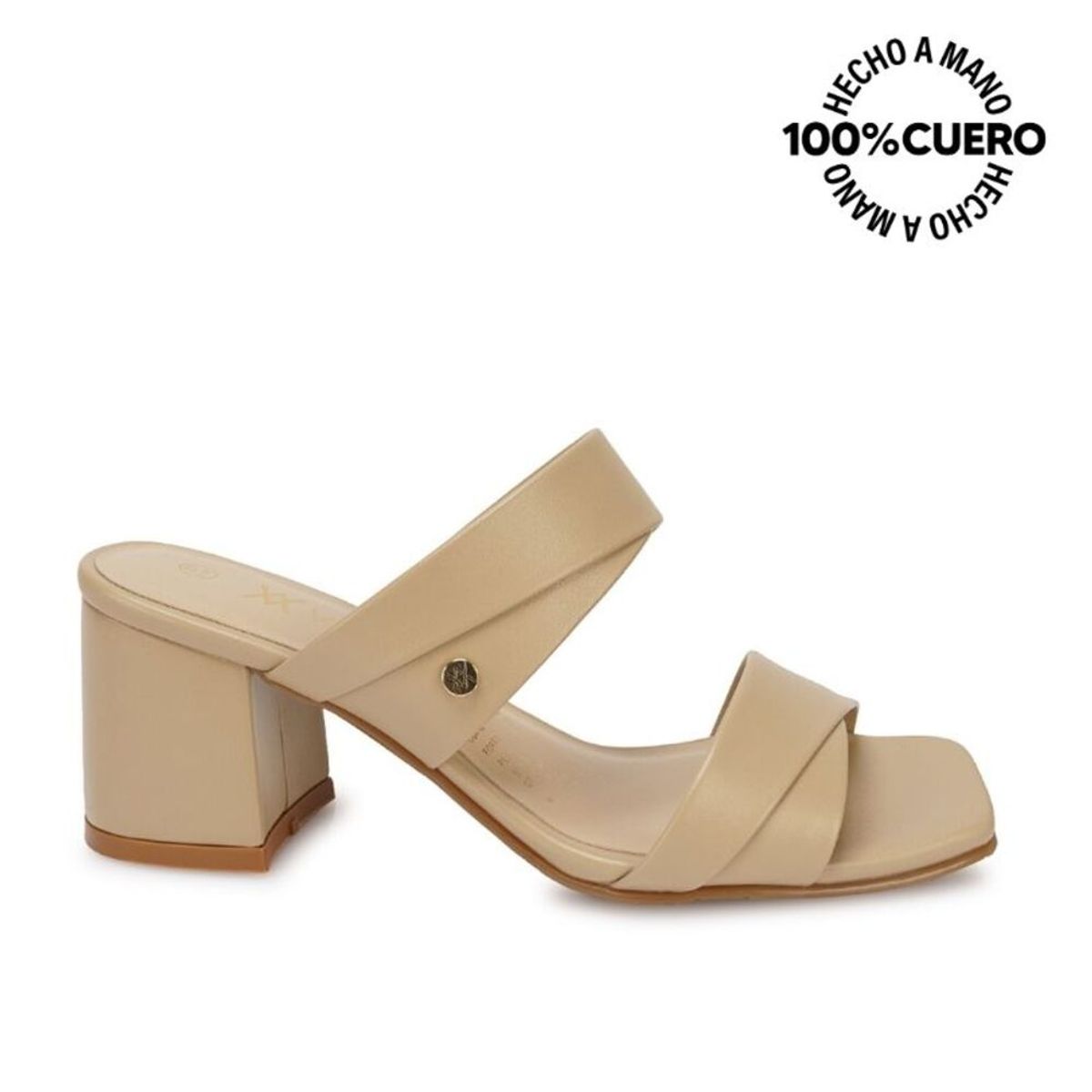 VIALE - Sandalia Strap Casual TATI-2602 Pele Viale Cuero