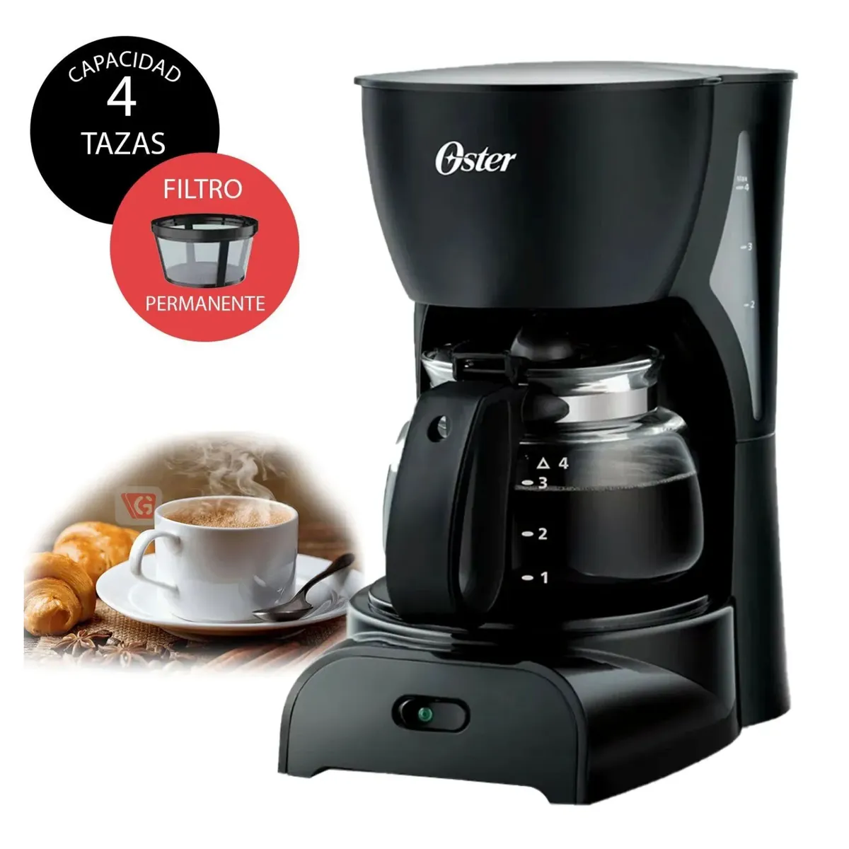 OSTER - Cafetera Eléctrica OSTER 4 Tazas
