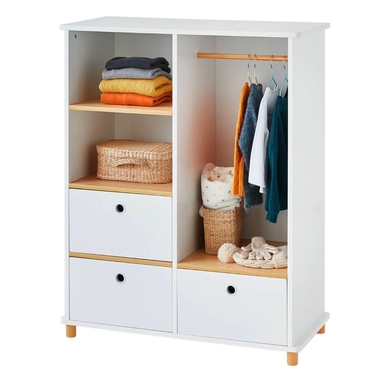 GENERICO - Armario Infantil Con Colgador Thor Amore Home