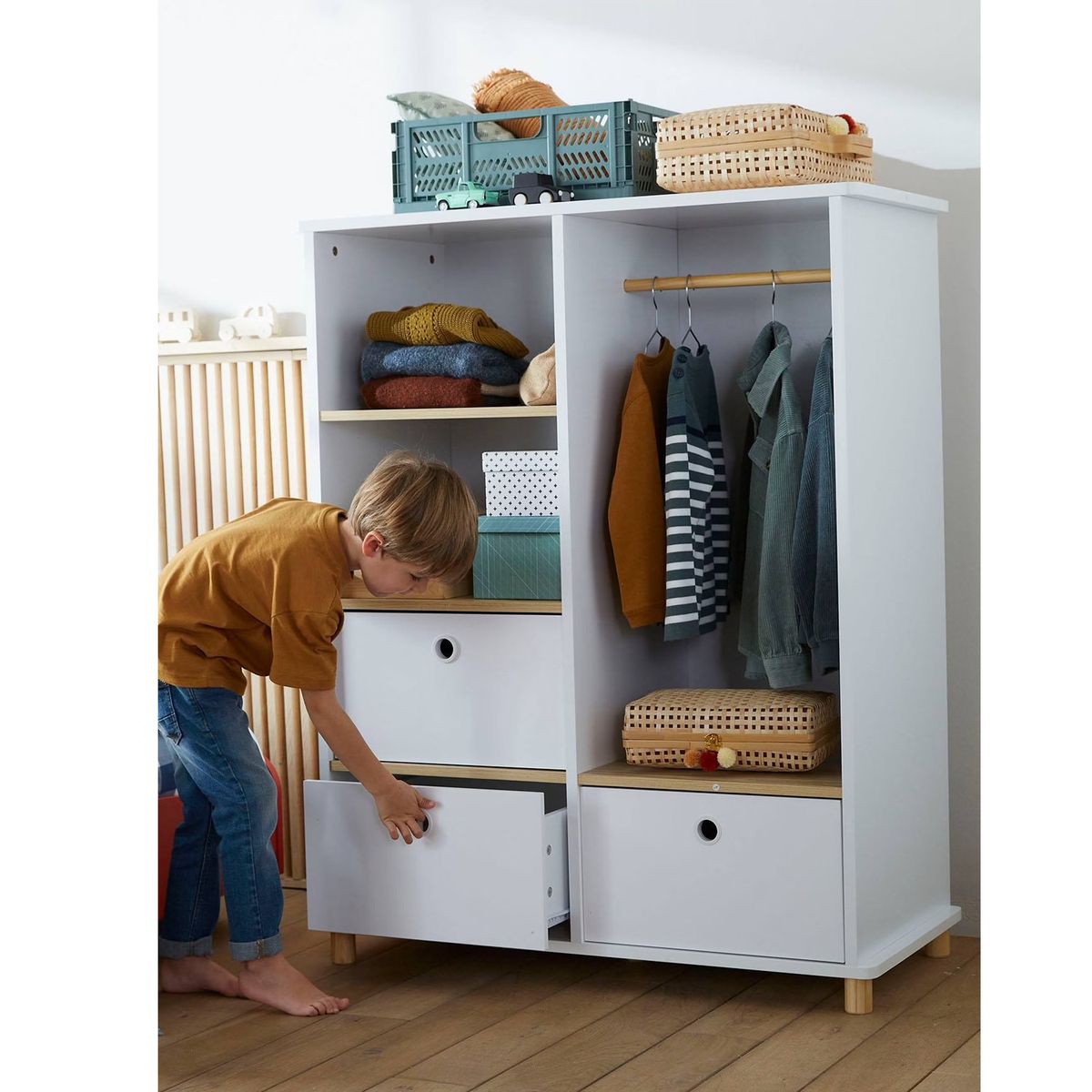 GENERICO - Armario Infantil Con Colgador Thor Amore Home