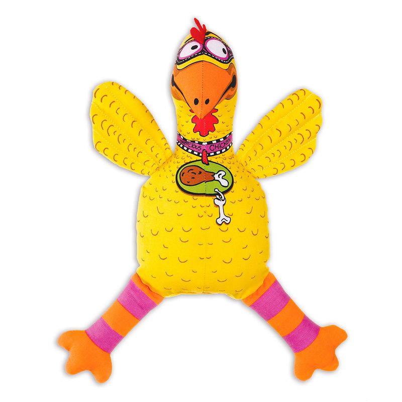 FAT CAT - Juguete Peluche Clásico para Perros Fat Cat de Pollo Abusivo