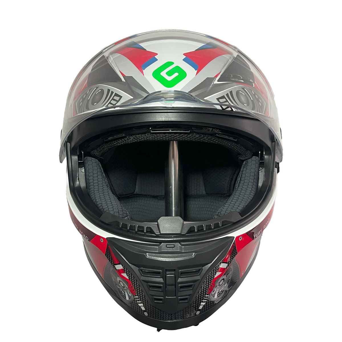 GREENLINE - CASCO DOT PARA MOTO MODELO 800 BLANCO ENGRANAJE GREENLINE TALLA XL