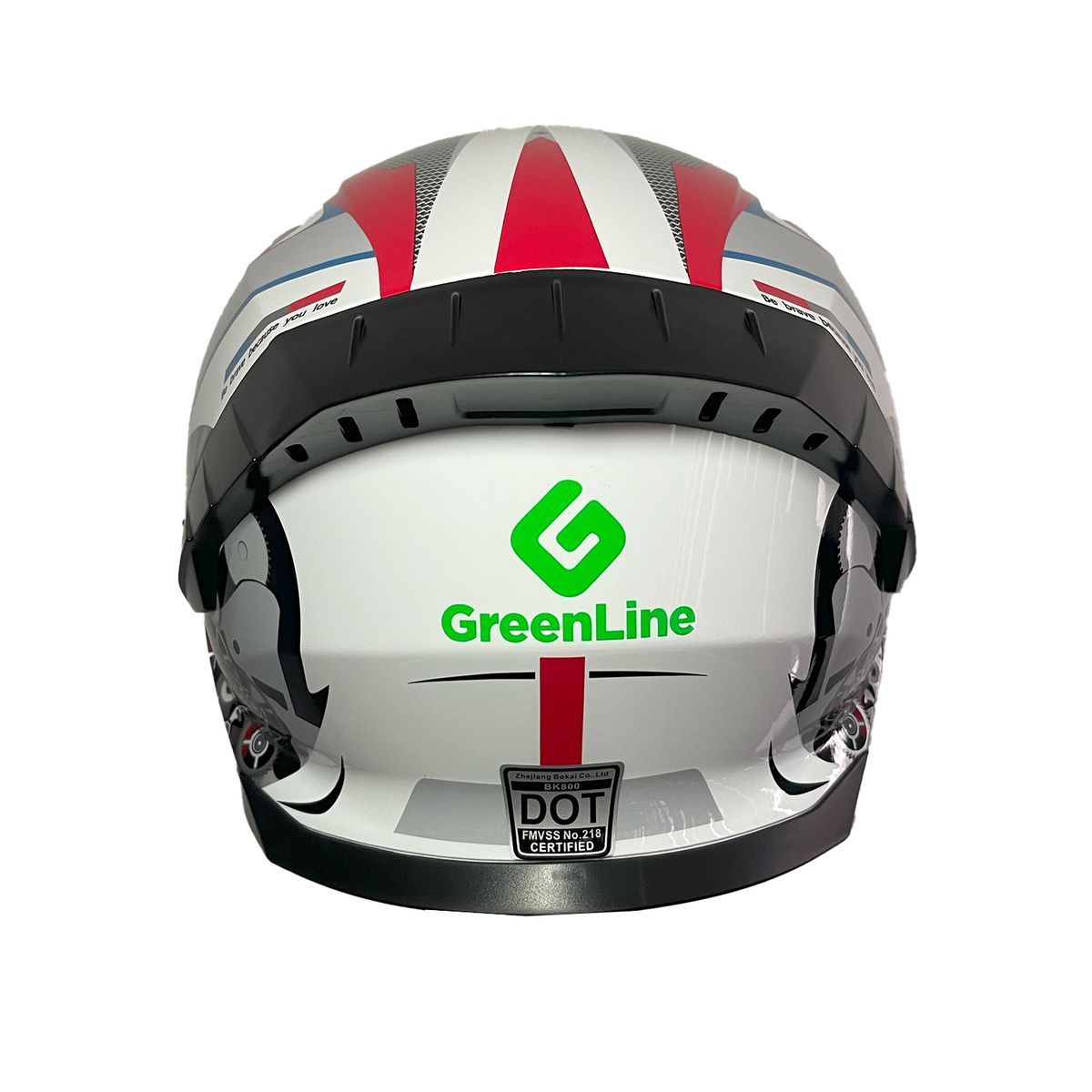 GREENLINE - CASCO DOT PARA MOTO MODELO 800 BLANCO ENGRANAJE GREENLINE TALLA XL