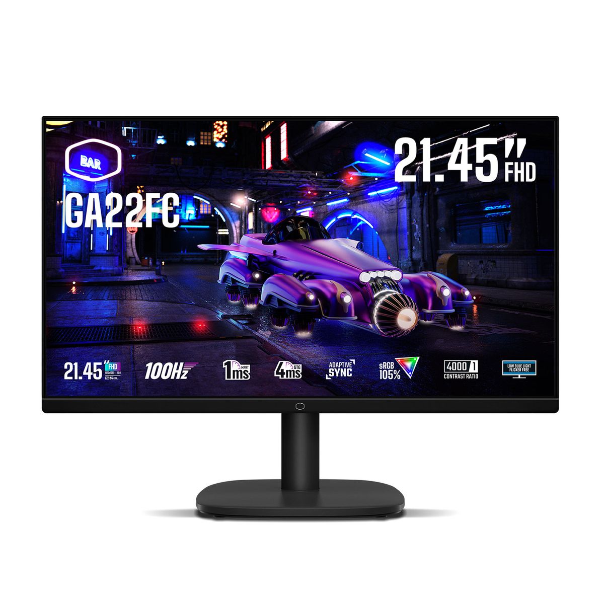 COOLER MASTER - Monitor Cooler Master GA22FC 22 pulgadas FHD VA 100Hz 1ms HDMI VGA VESA