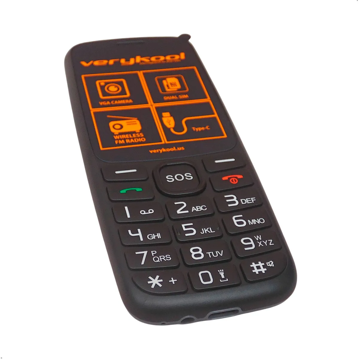 VERYKOOL - Celular Verykool i660 4g Dual Sim Adulto Mayor Boton SOS