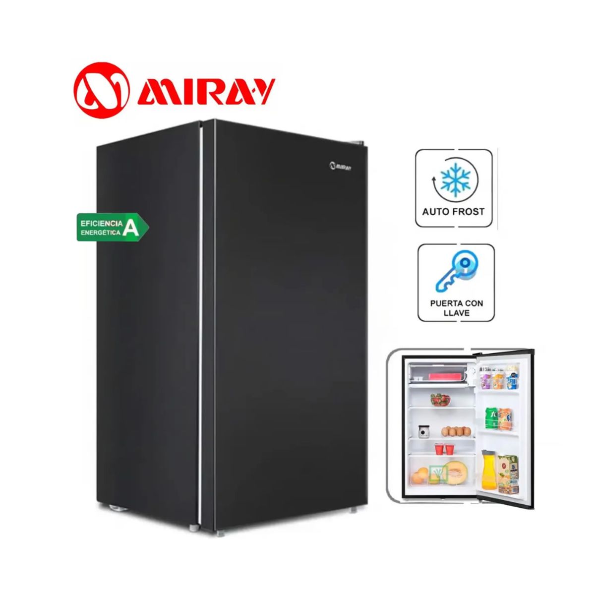MIRAY - Frigobar-Refrigeradora Miray 93 L Negro