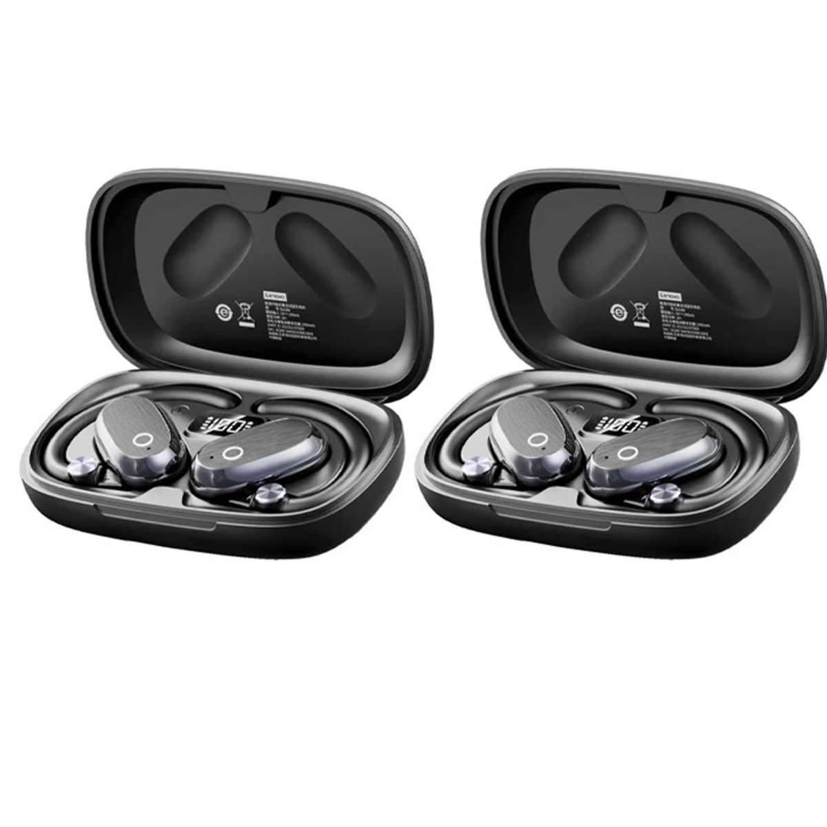 LENOVO - Set 2 Audifonos Lenovo TA366 De tws Audifonos Bluetooth Negro