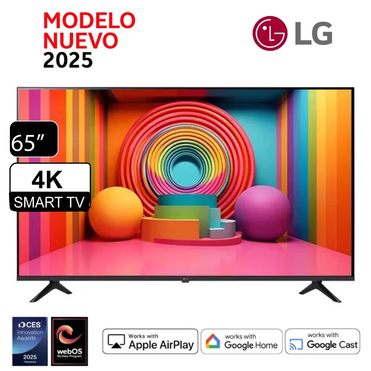 LG - Televisor LG 65 Smart TV 4K UHD AI ThinQ 65UA7300PSB + MAGIC