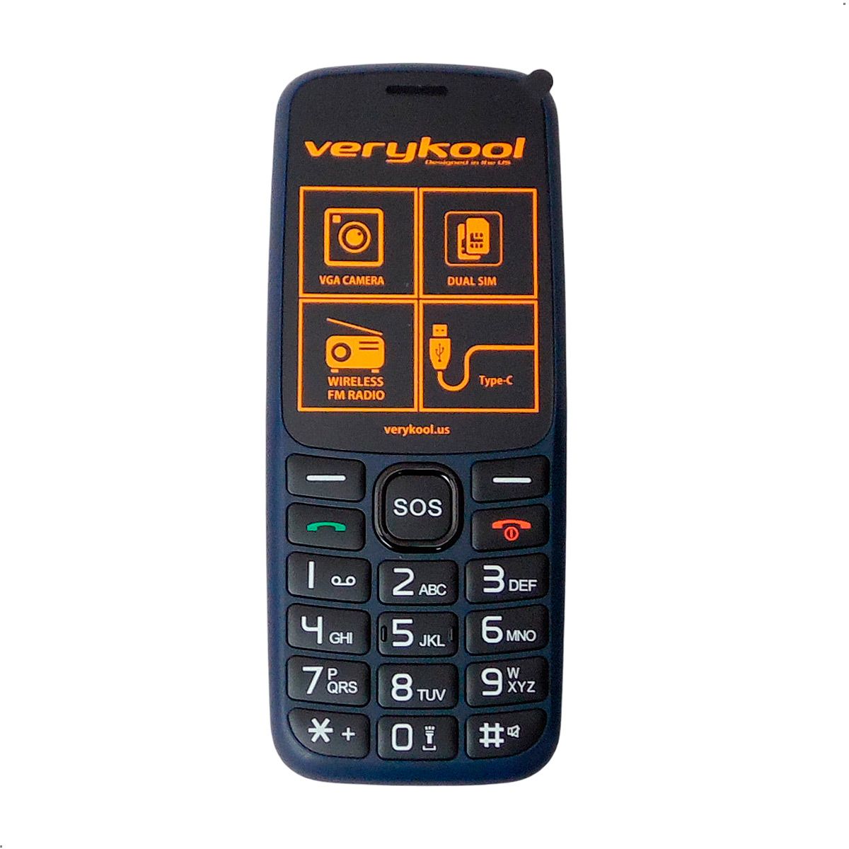VERYKOOL - Celular Verykool i660 4g Dual Sim Adulto Mayor Mp3 Mp4