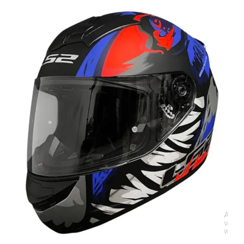 LS2 - CASCO MOTO LS2 FF352 WEILER AZUL NARANJA MATE