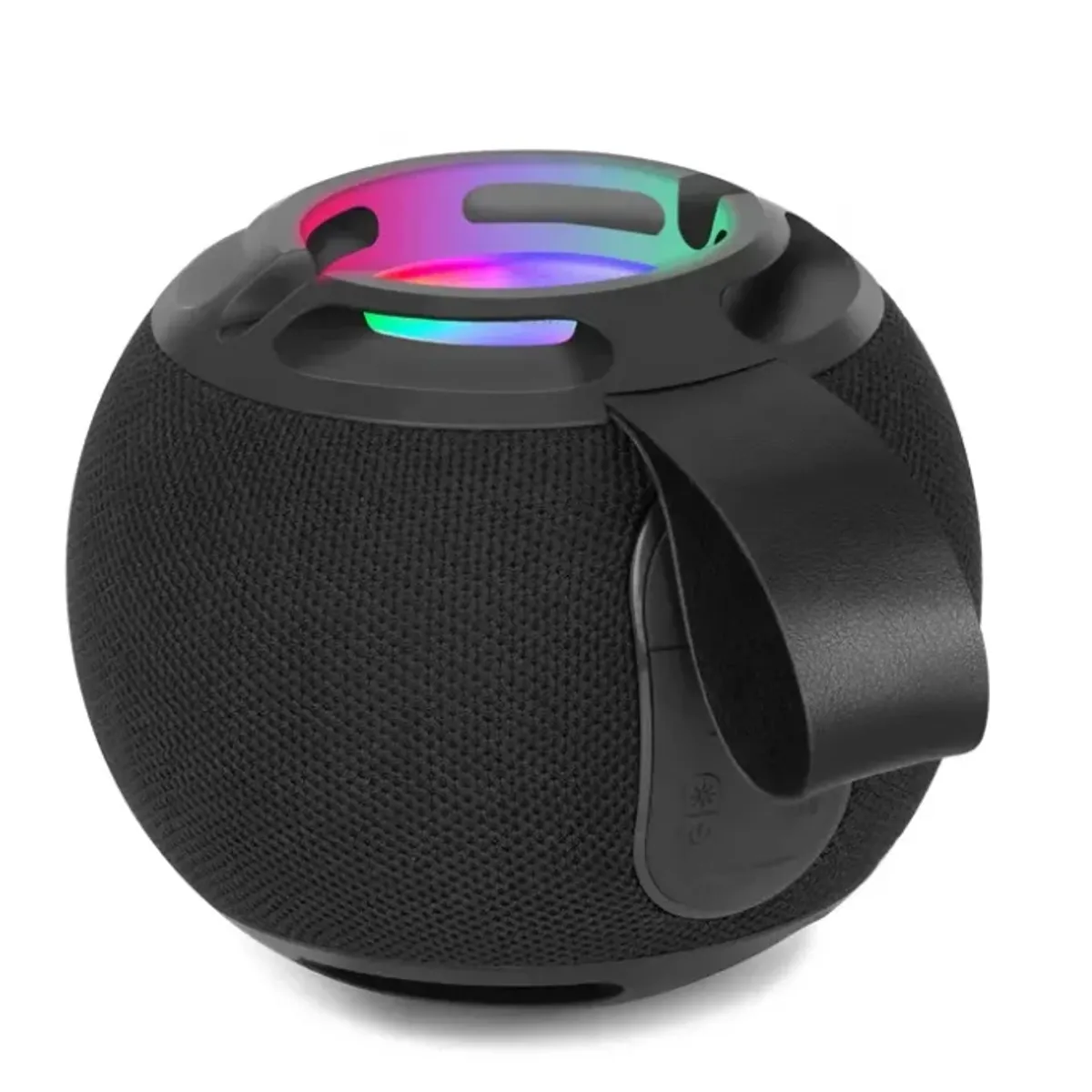 GENERICO - Parlante Redondo Waterproof Con Luz LED