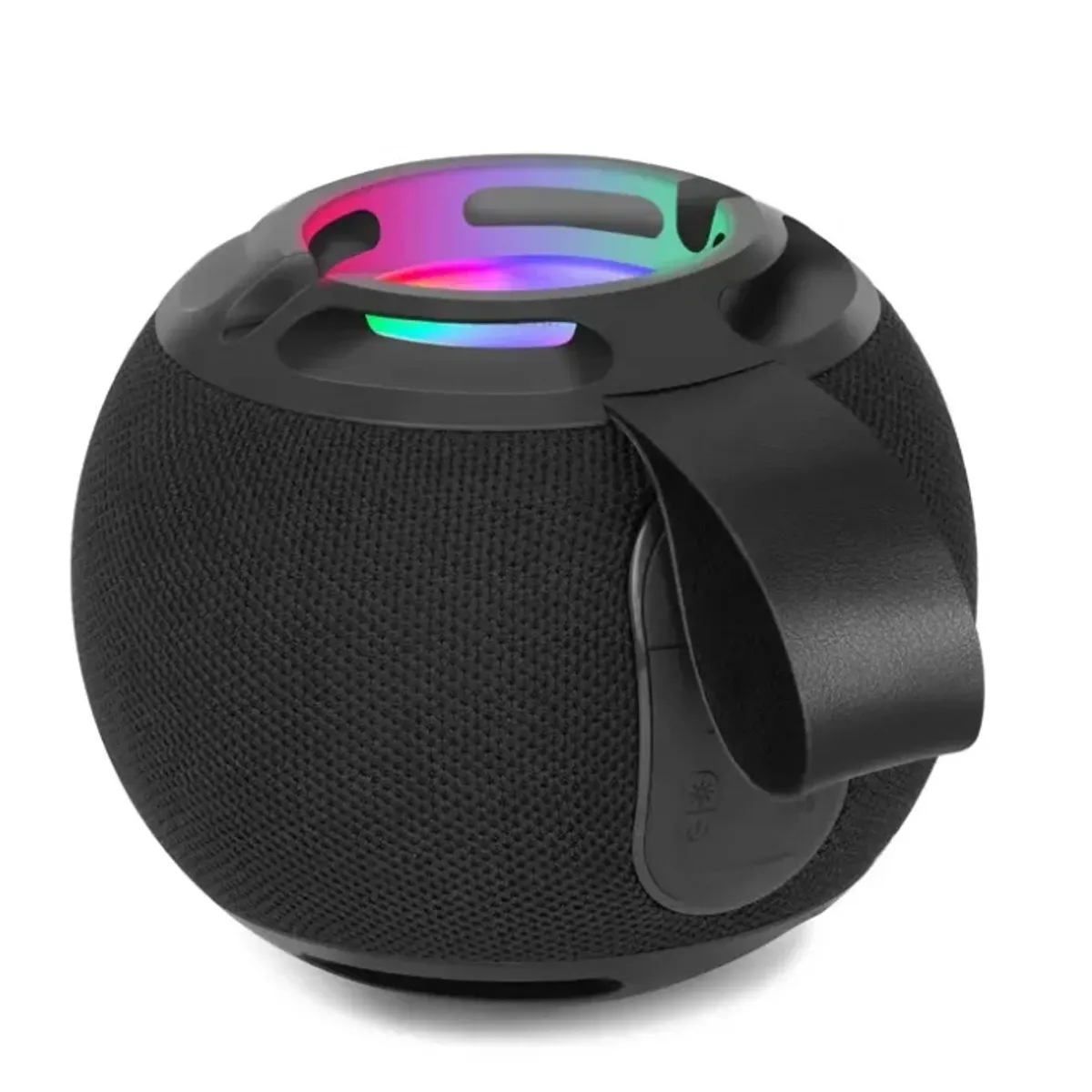 GENERICO - Parlante Redondo Waterproof Con Luz LED