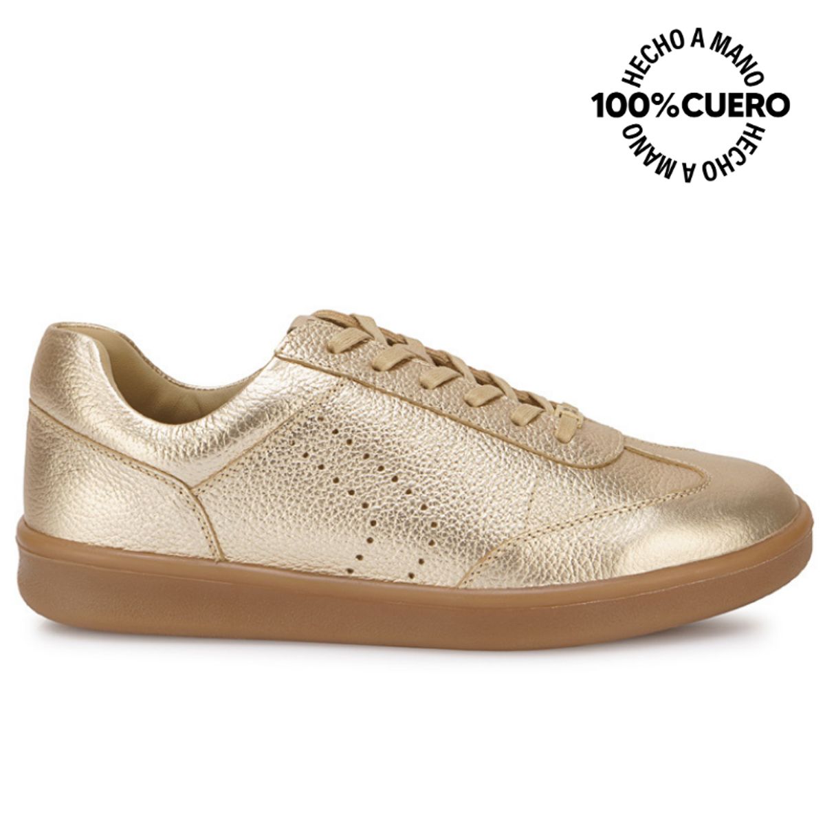 VIALE - Zapatilla Casual CATA-2601 Champagne Viale Cuero