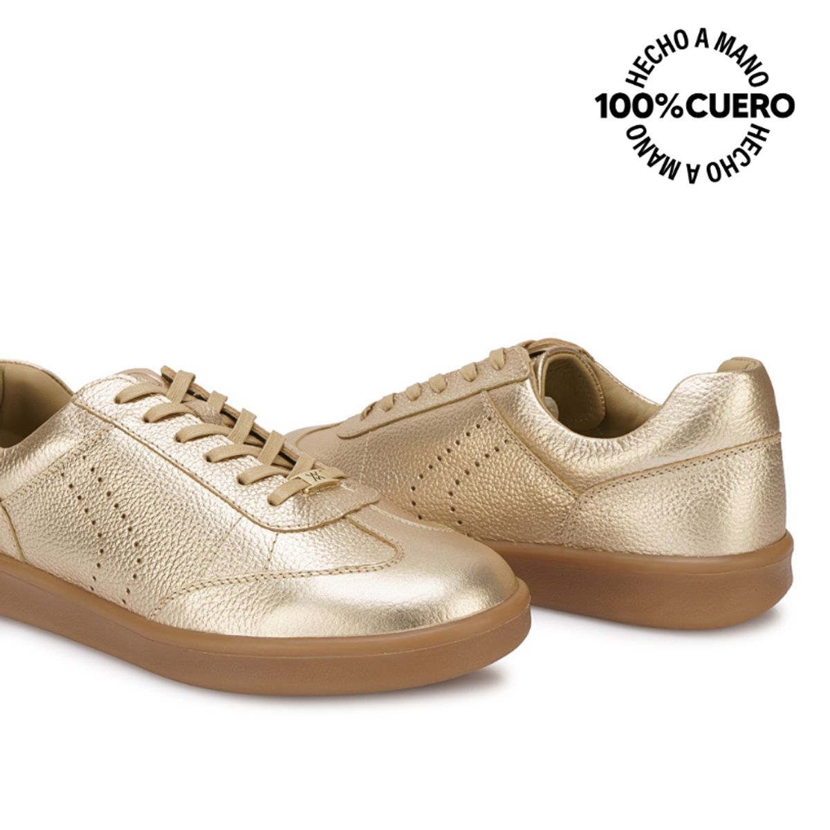 VIALE - Zapatilla Casual CATA-2601 Champagne Viale Cuero